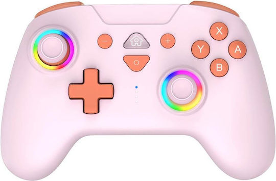 Subsonic Led Ασύρματο Gamepad για Switch Ροζ