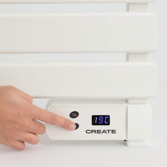 Create Ηλεκτρική Πετσετοκρεμάστρα 500W 96.9x55cm Λευκή
