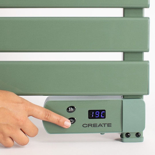 Create Șină electrică pentru prosoape 500W 96.9x55cm Verde
