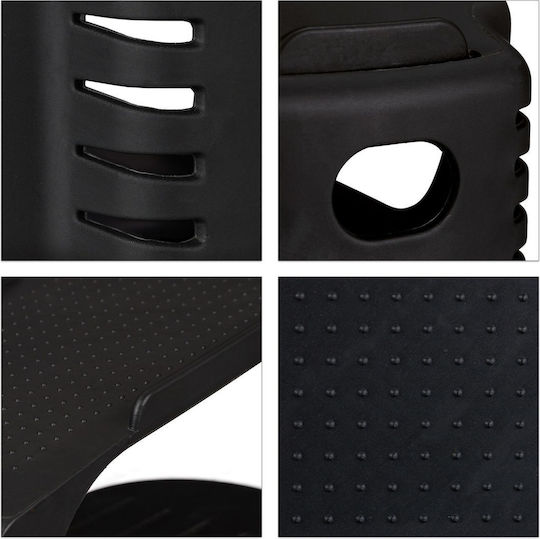 Relaxdays Husă Din Plastic Pentru Depozitarea Pantofilor În Culoare Neagră 12.5x10x25cm 20 Bucăți