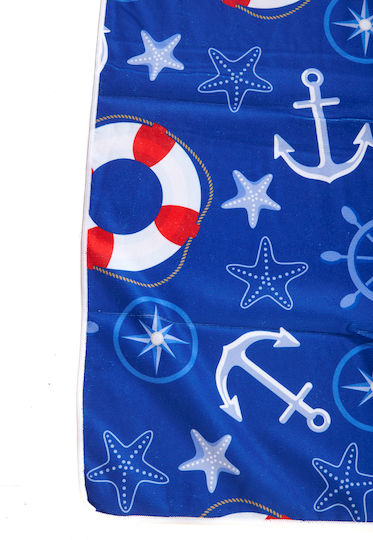 Comfort Strandtuch Blau 75x150cm.