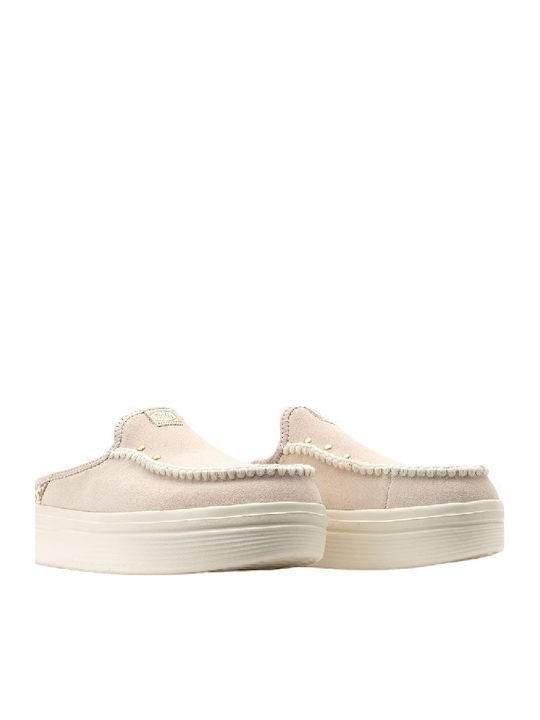 Mules with Heel in White Color