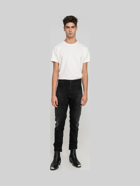 Men's Jeans Pants with Slim Fit Black