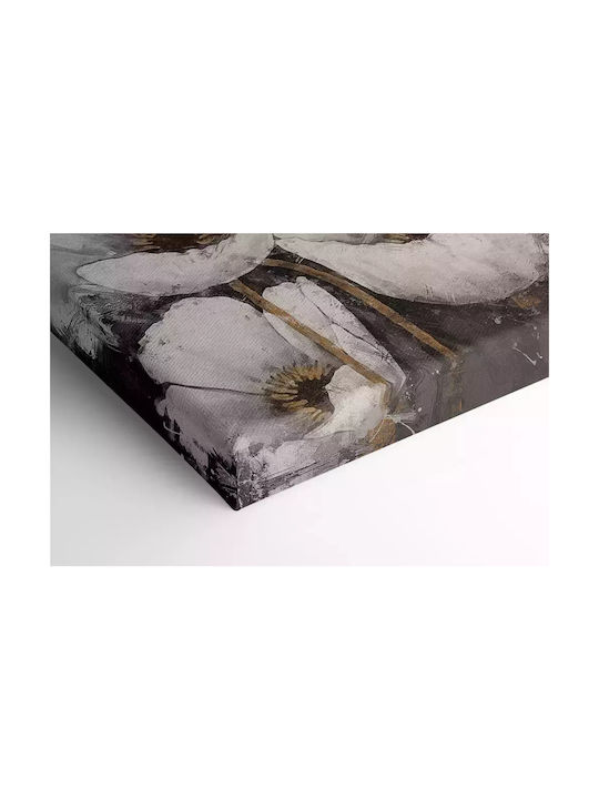 Πίνακας Καμβά Λευκά Άνθη Knv2541 40cm X 40cm