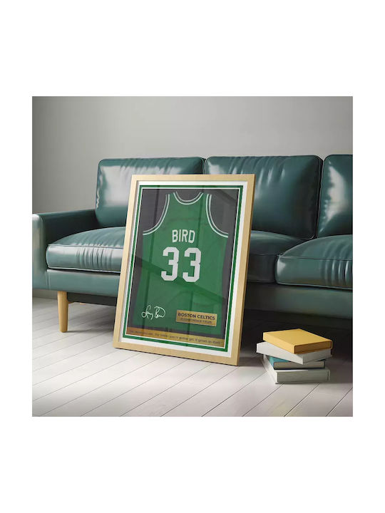 Poster NBA Boston Celtics LB SNK047 21cm x 30cm Weißer PVC-Rahmen 18x24