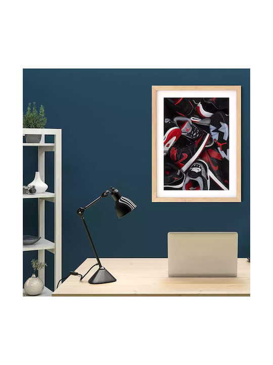 Poster Jordan Sneakers Kds012a 21cm x 30cm Weißer PVC-Rahmen 18x24