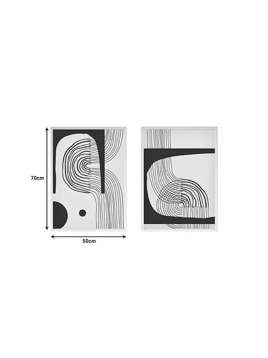 Pakketo Δίπτυχος Πίνακας Ελαιογραφία σε Καμβά 50x70cm