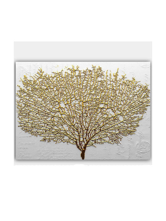 Megapap Golden Tree Πίνακας σε Καμβά 100x70cm