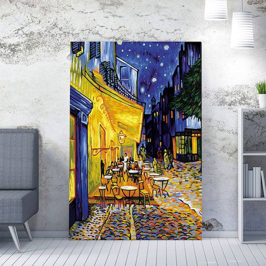 Wallity A-g Cafe Gemälde Replik von Van Gogh auf Segeltuch 70x100cm