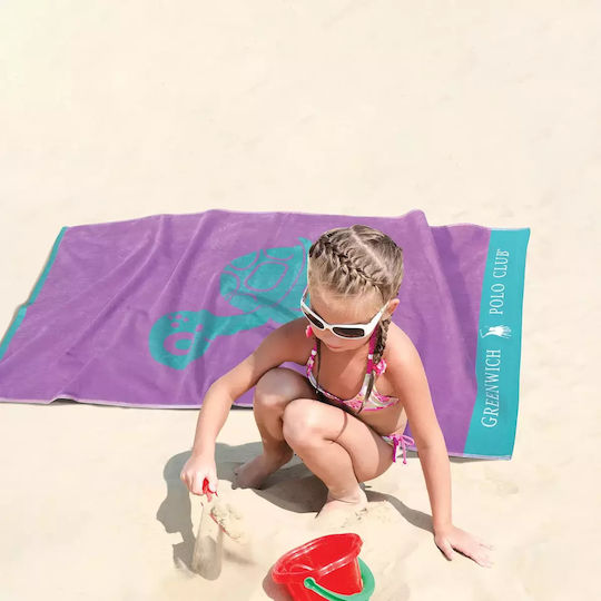 Greenwich Polo Club Kinder-Strandtuch Rosa 140x70cm