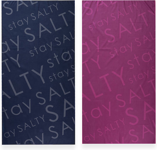 Nef-Nef Homeware Stay Salty Microfiber Body Towel 200g/m² Fuchsia 150x75cm