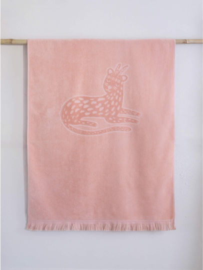 Kids' Beach Towel Ilana Jacquard Coral Nima Beach 70x140cm 100% Cotton