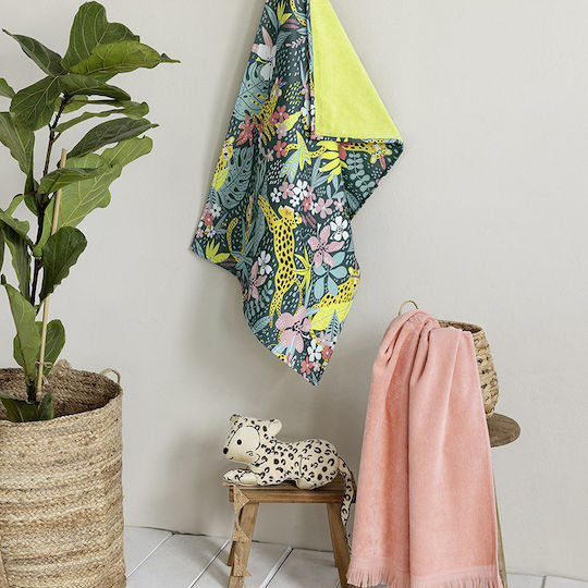 Kids' Beach Towel Ilana Jacquard Coral Nima Beach 70x140cm 100% Cotton