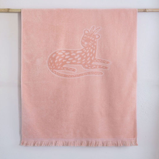 Kids' Beach Towel Ilana Jacquard Coral Nima Beach 70x140cm 100% Cotton