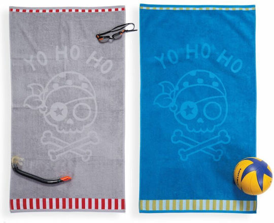 Nef-Nef Homeware Yohoho Kids Beach Towel Gray 120x70cm