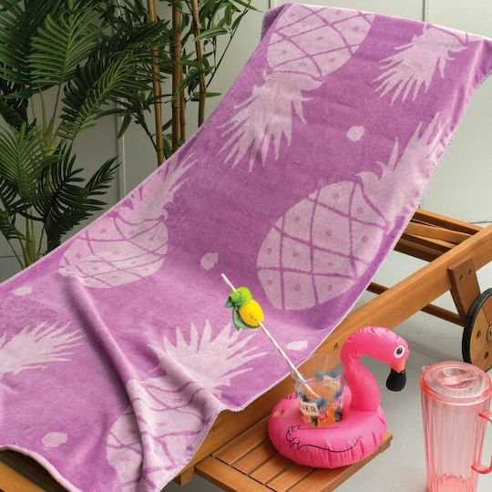 Palamaiki Beach Collection Kinder-Strandtuch Rosa 150x70cm