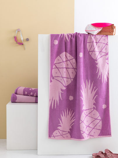 Palamaiki Beach Collection Kinder-Strandtuch Rosa 150x70cm