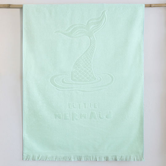 Nima Kids Πετσέτα Θαλάσσης 70x140 Little Mermaid Jacquard Τιρκουάζ