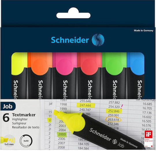 Job Marker 6 Pieces Colour Mix Wikr-0984492