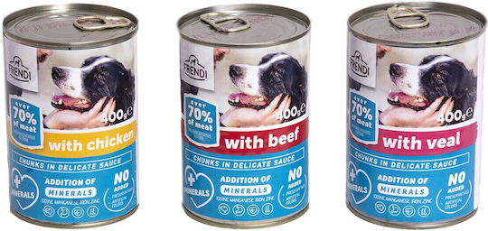 Frendi Nassfutter Hunde in Dose mit Rindfleisch 400gr