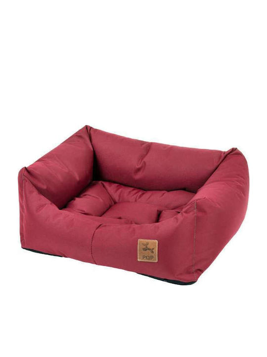 PQP Poof Dog Bed Burgundy 65x60cm