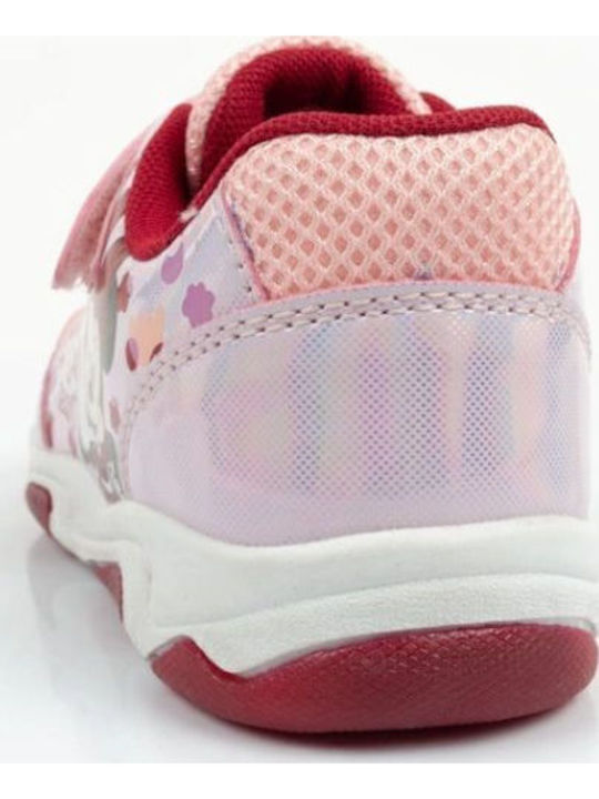 Παιδικά Sneakers με Σκρατς & Φωτάκια Ροζ