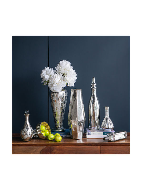 Artekko Διακοσμητικό Βάζο Silber Silver Silber 12.5x12.5x30.5cm 1Stück