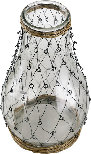 Artekko Decorative Vase Clear Transparent 26x46cm