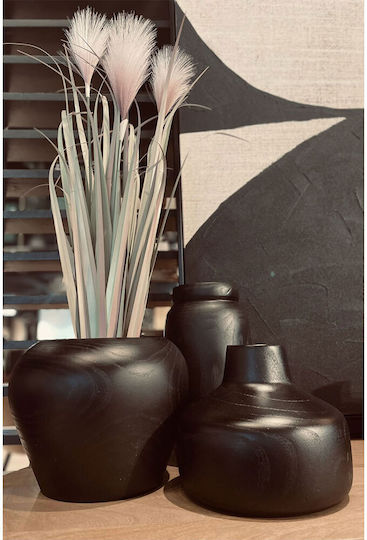 InTheBox Set Decorative Vases Black Diameter 14xHeight 30cm 2 Pieces