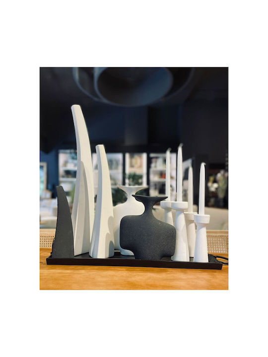 InTheBox Decorative Vase Irida White 11x10x50cm