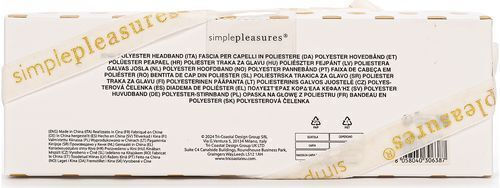 Три-крайбрежен Сладък Пастел Сатенена Светло Златна Лента за Глава