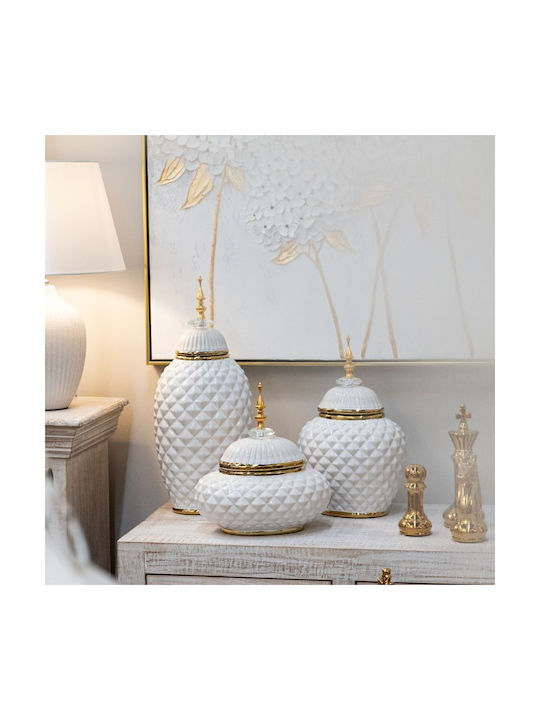 Iliadis Decorative Vase White 20x15.5x47.5cm