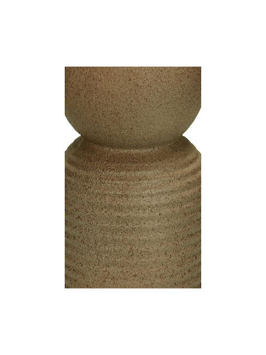 ArteLibre Vază Decorativă Polirosină Maro 10.3x10.3x30cm 1buc