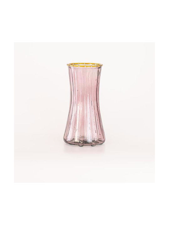 Eurolamp Decorative Vase Purple 12.4x10.3x24cm