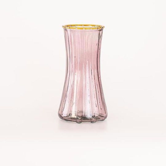 Eurolamp Διακοσμητικό Βάζο Glas Lila 12.4x10.3x24cm 1Stück