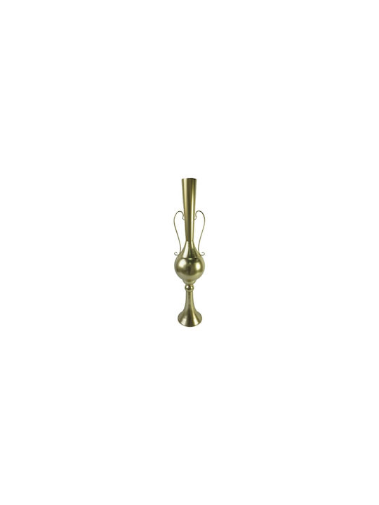 Inart Διακοσμητικό Βάζο Metallisch Hra Gold 20.3x20.3x94cm 1Stück