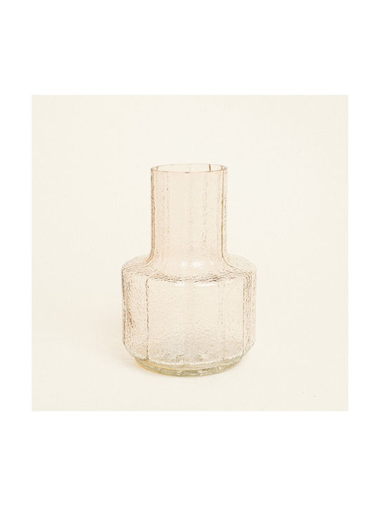 Стъклена ваза Beauty Home 13.5см X 19см Теракота