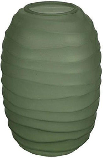 Decostar Βάζο Γυάλινο Πράσινο Φ15xΥ22.5cm