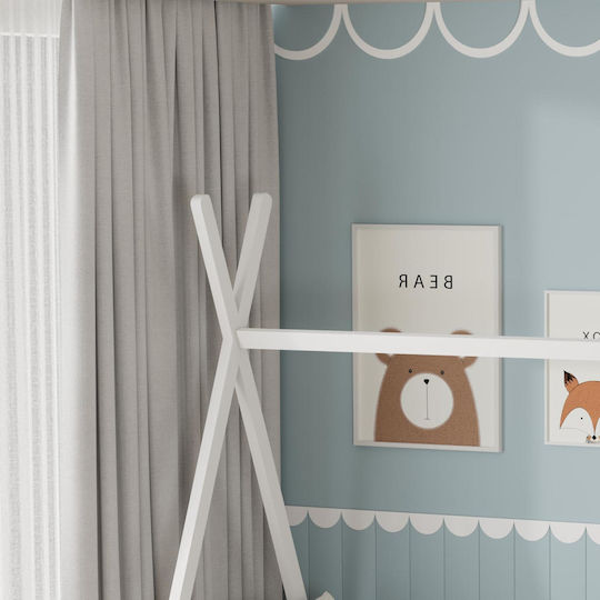 Pavel Kids Bed Montessori Single White for Mattress 90x190cm