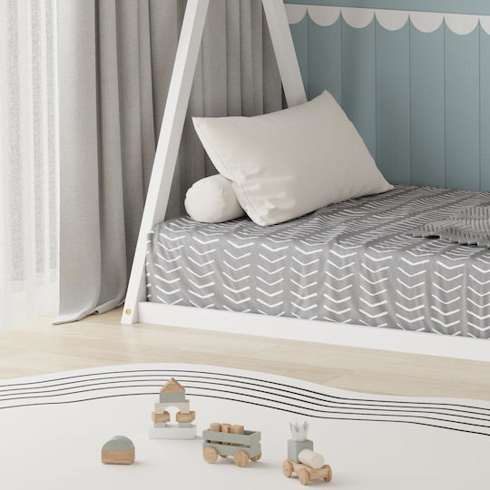 Pavel Kids Bed Montessori Single White for Mattress 90x190cm