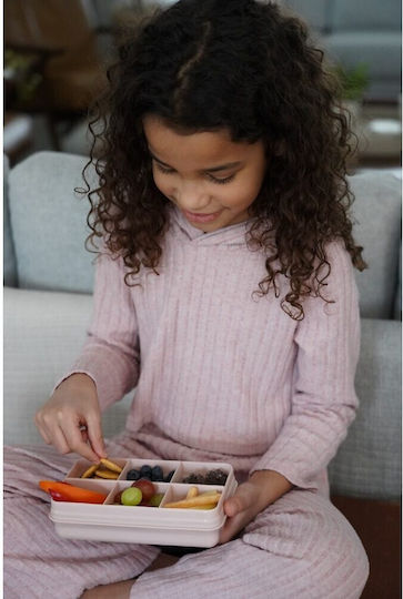 Melii Snackle Box Mini Πλαστικό Παιδικό Δοχείο Φαγητού Γκρι