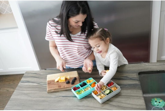 Melii Snackle Box Mini Πλαστικό Παιδικό Δοχείο Φαγητού Γκρι