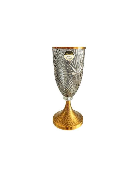 Karvounis Decorative Vase Gold 12x30cm