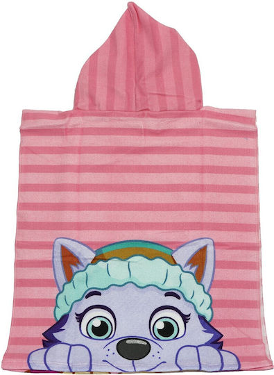 Paw Patrol Kids Beach Poncho Pink