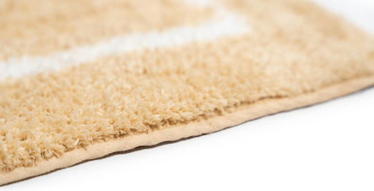 Sdim Rutschfest Badematte Baumwolle Rechteckig Space 801-4585-002 002 Beige 45x85cm