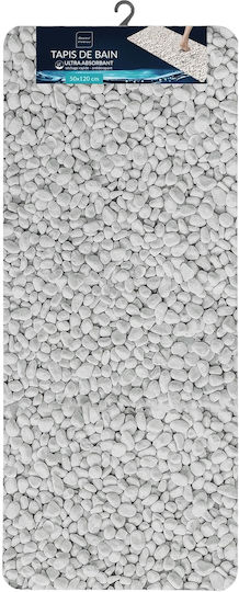 Kipper Πατάκι Μπάνιου Microfiber Leandra 3574388021348 Γκρι 50x120εκ.