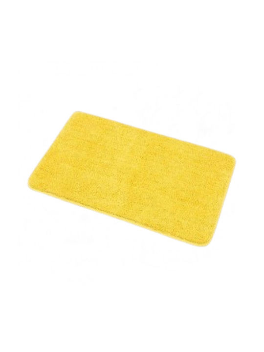 Atmosphera Non-Slip Bath Mat Microfiber 7746196 Yellow 45x75cm