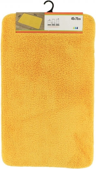 Atmosphera Non-Slip Bath Mat Microfiber 7746196 Yellow 45x75cm