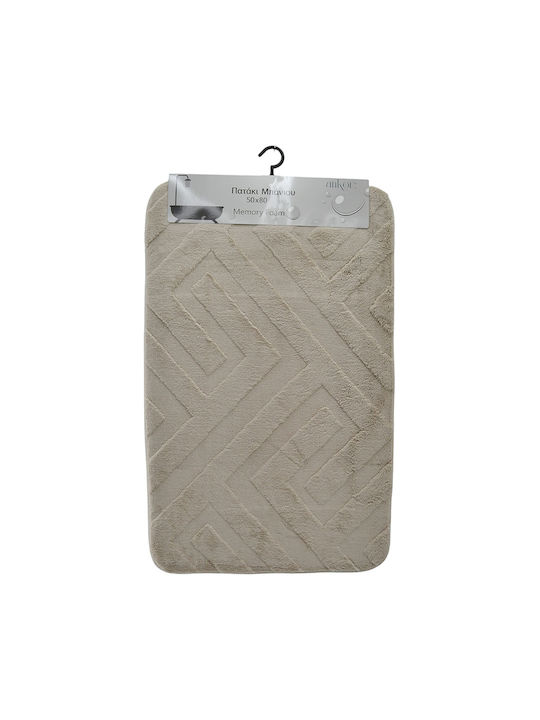 Ankor Badematte Memory-Schaum Rechteckig 836017 Beige 50x80cm