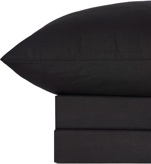 Sunshine Menta 152 Σετ Σεντόνια Υπέρδιπλα 220x250εκ. 208 Black (4τμχ)